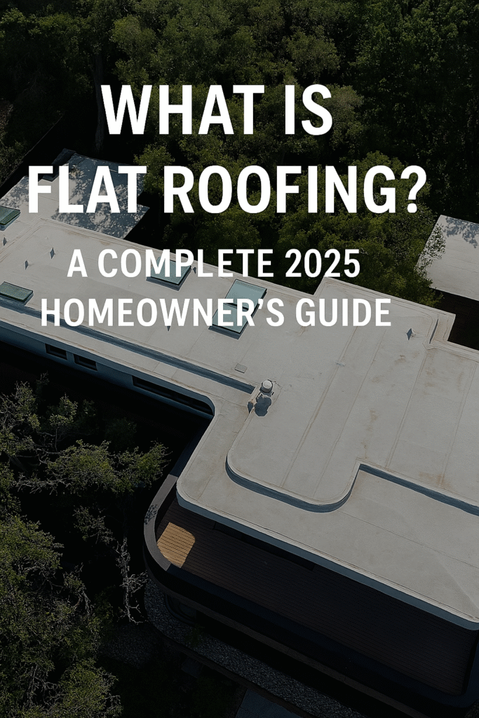 What is flat roofing?